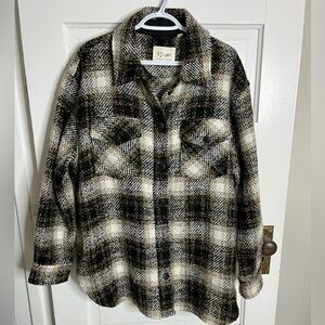RD Style Plaid Shacket Jacket